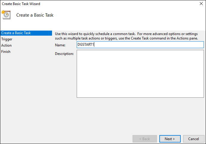 Scripts to start the Dataguard after system reboot in Windows