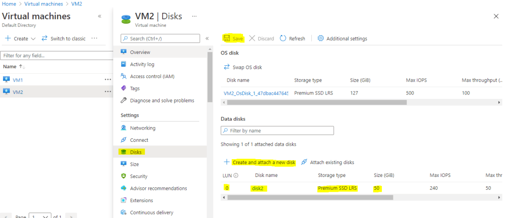Add disk on Windows virtual machine in Azure Cloud - SmartTechWays ...